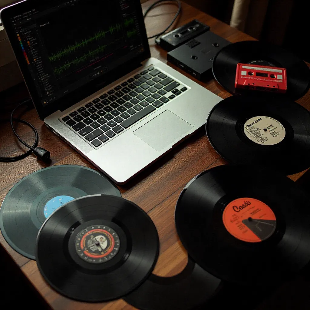 Vinyl records collection